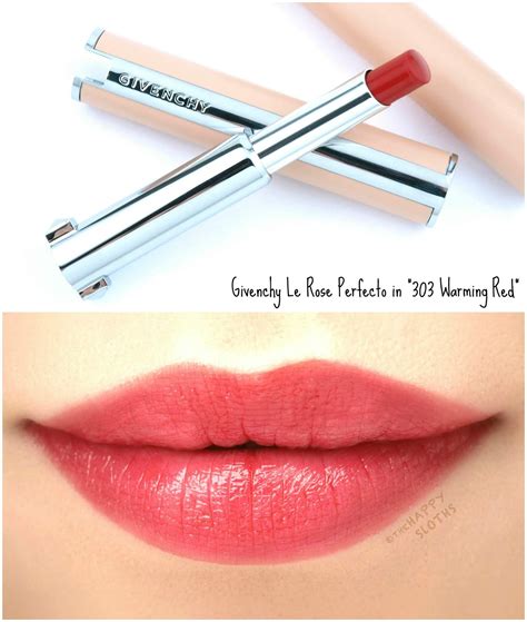 le rouge perfecto givenchy balm swatch|GIVENCHY Le Rose Perfecto Swatches & Review .